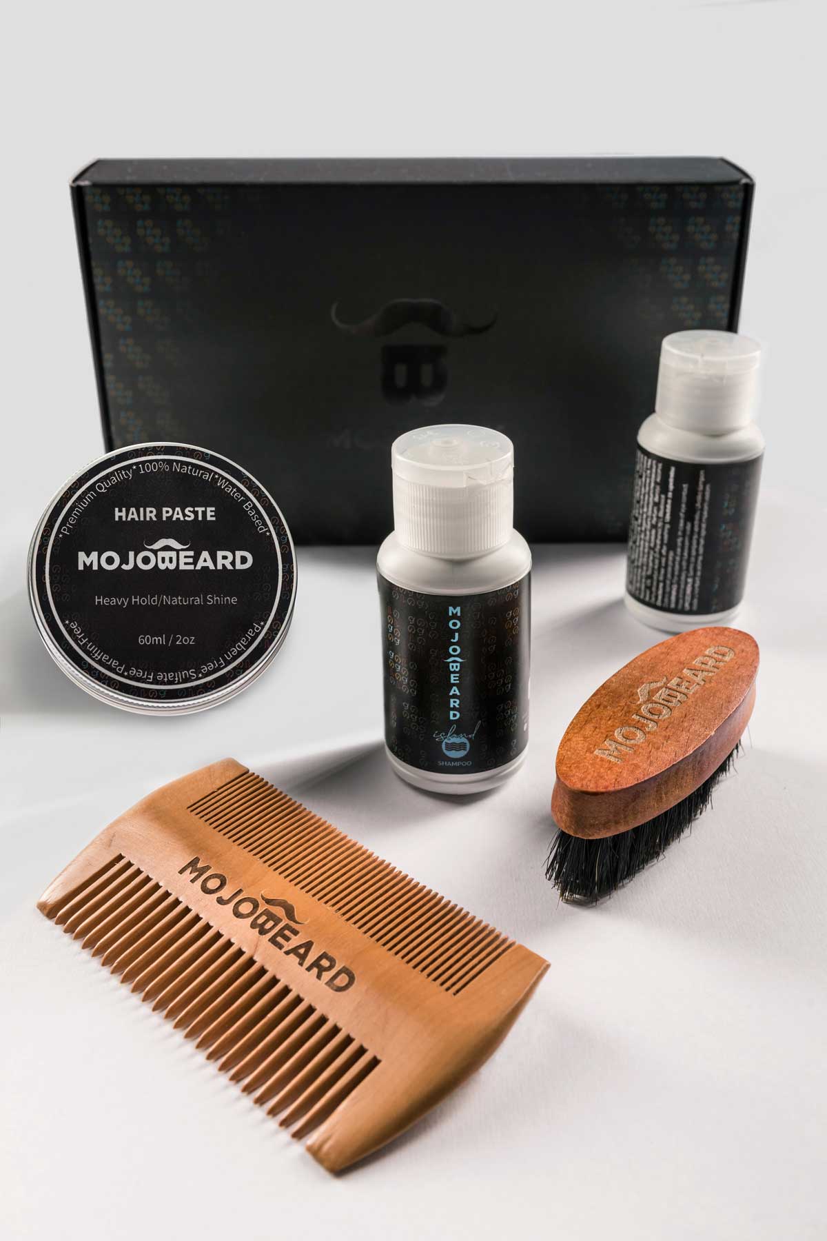 Mojo Beard Hair Style Travel Set Paste Island